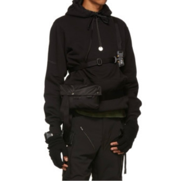 Alyx Black Small Roller Coaster Belt Pouch Black